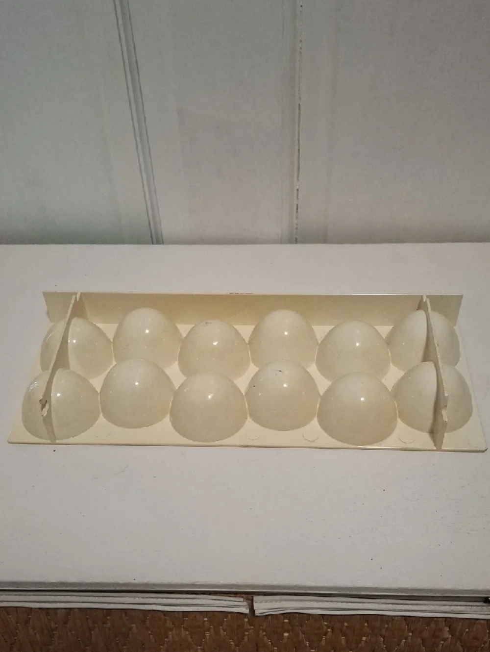 Egg Tray - Dozen Egg Vintage Refrigerator Tray Storage